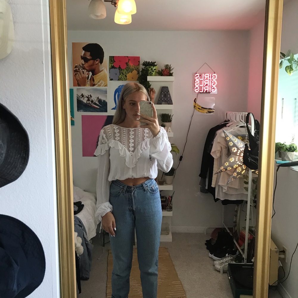 White free people top